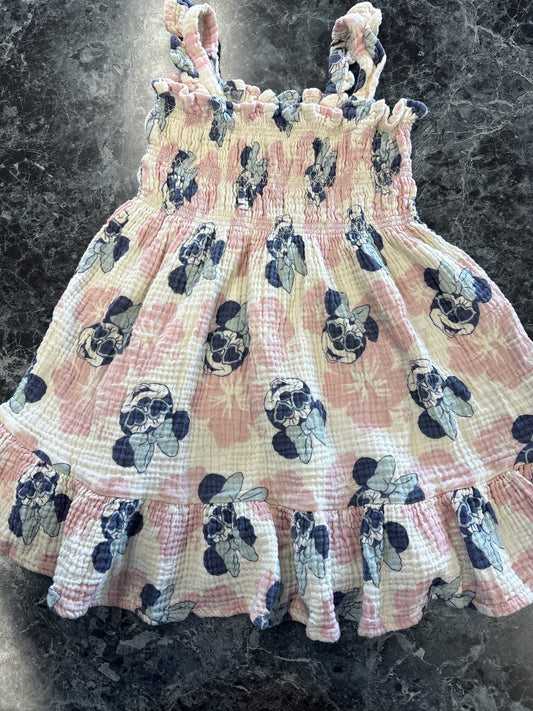 3T Off Whtie Minnie Mouse Smocked Dress