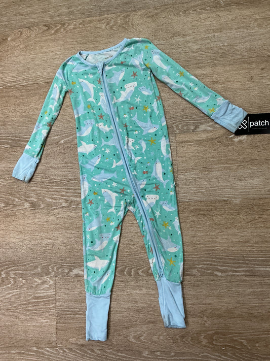 12-18m Little Sleepies Shark Friends Pajama Romper