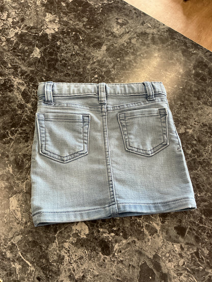 NWT 2T Stretchy Denim Skirt