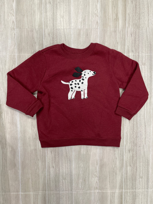 24m Maroon Dog Crewneck
