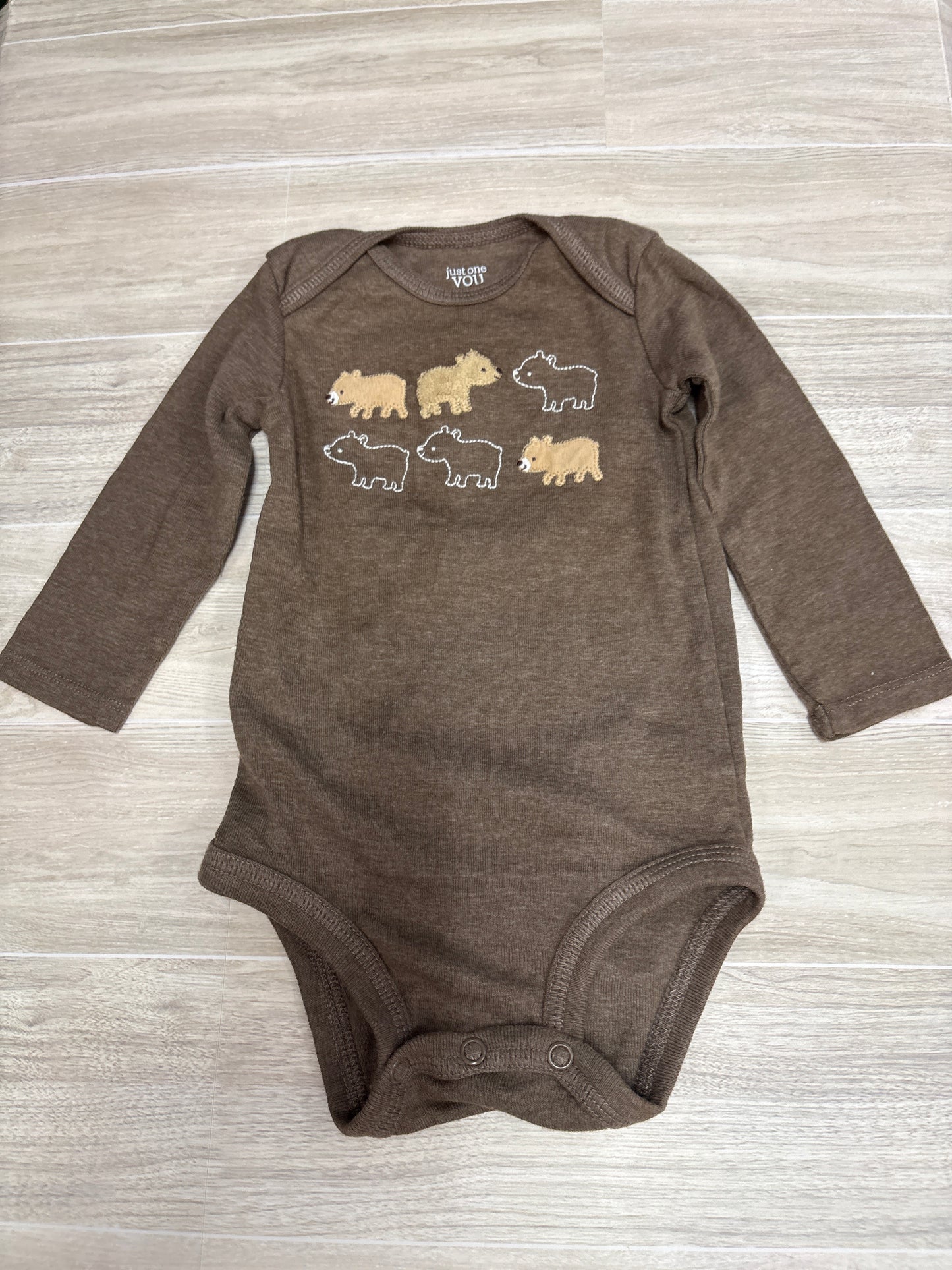 6m Brown Bear Onesie