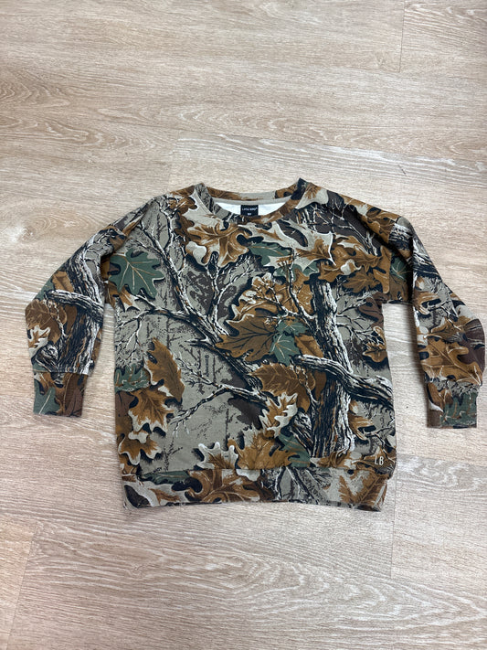 10Y Little Bipsy Camo Crewneck
