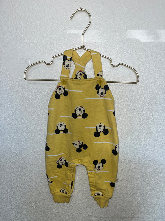 0-3m Mickey Soft Overall