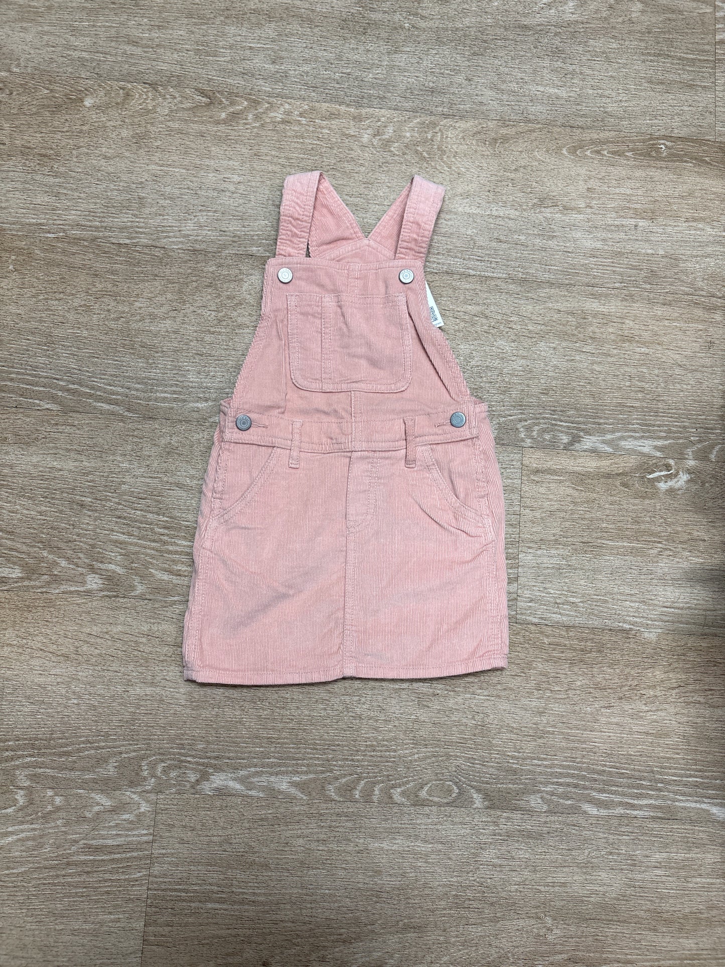 3T Corduroy Overall Dress - Blush