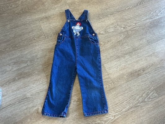 3T Vintage Raggedy Ann Denim Overalls