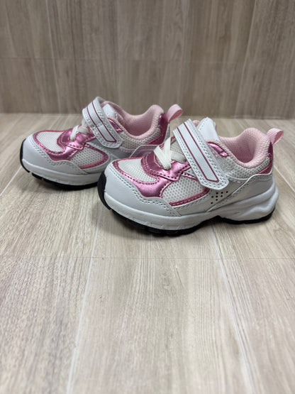 5c Pink/White Velcro Sneakers