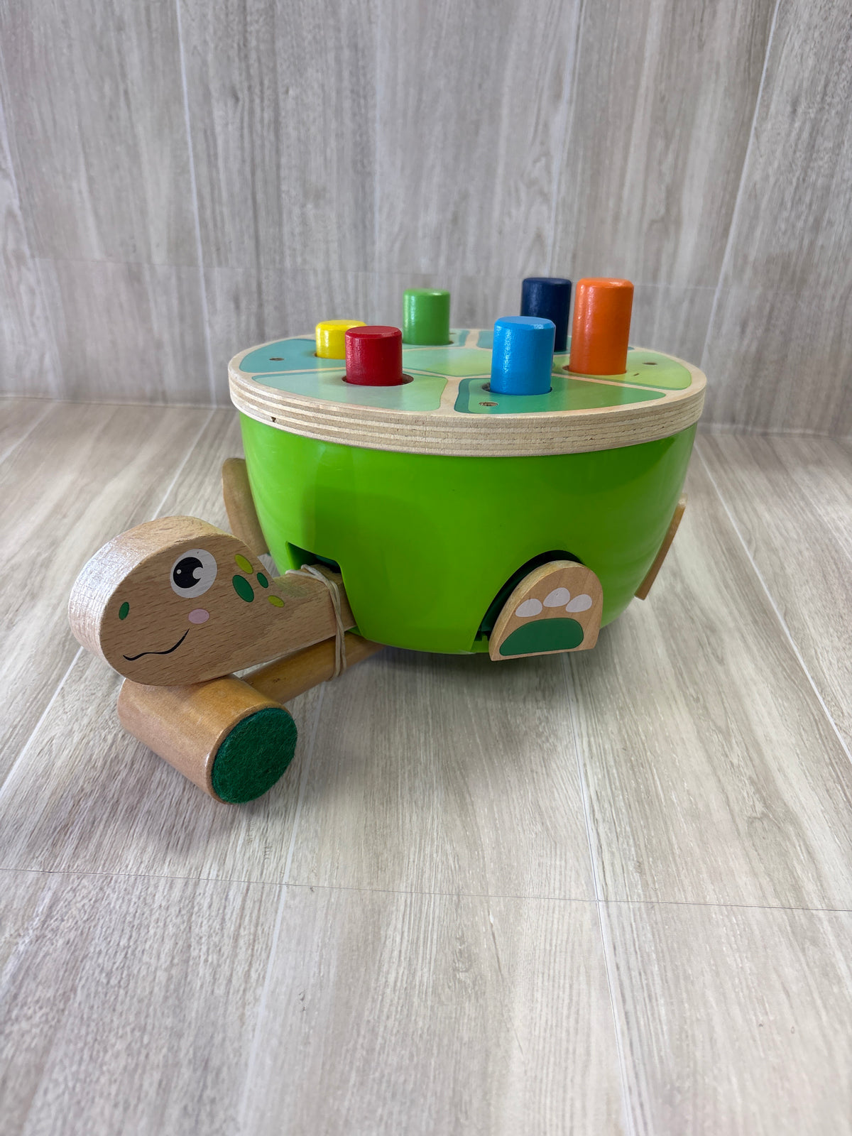 Toy - Wooden Turtle Hammer Game