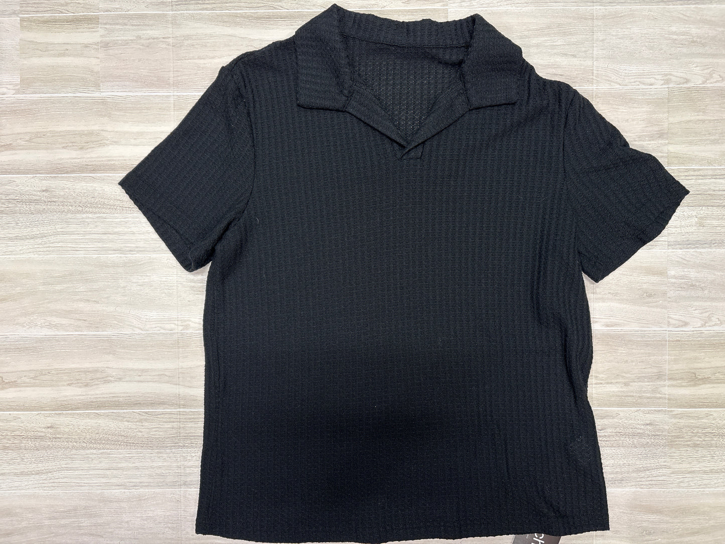12/14 Waffle Knit Collared Shirt