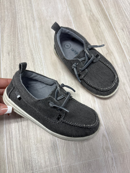 8c Grey Slip On Boat Shoes