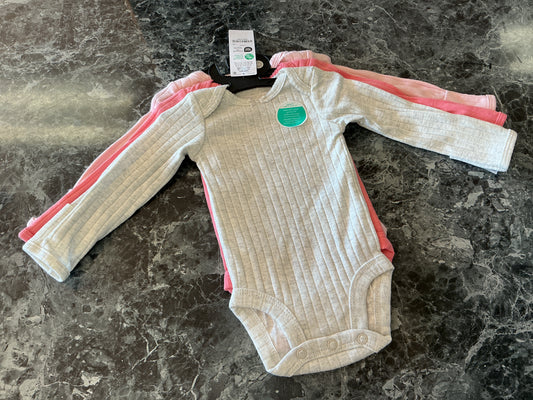 Newborn Ribbed Onesie 3 Pack