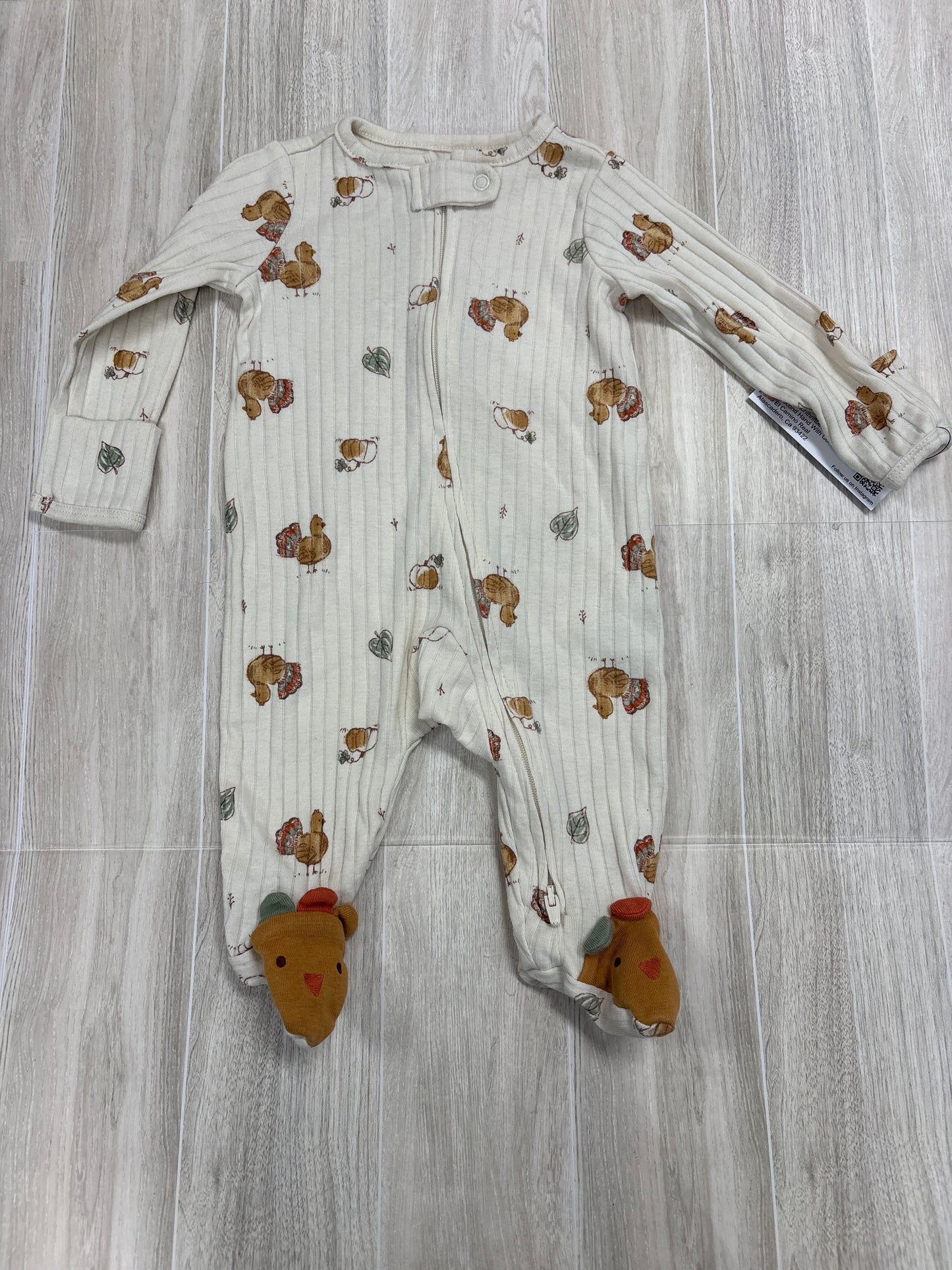 3m Cream Ribbed Fall Pajama