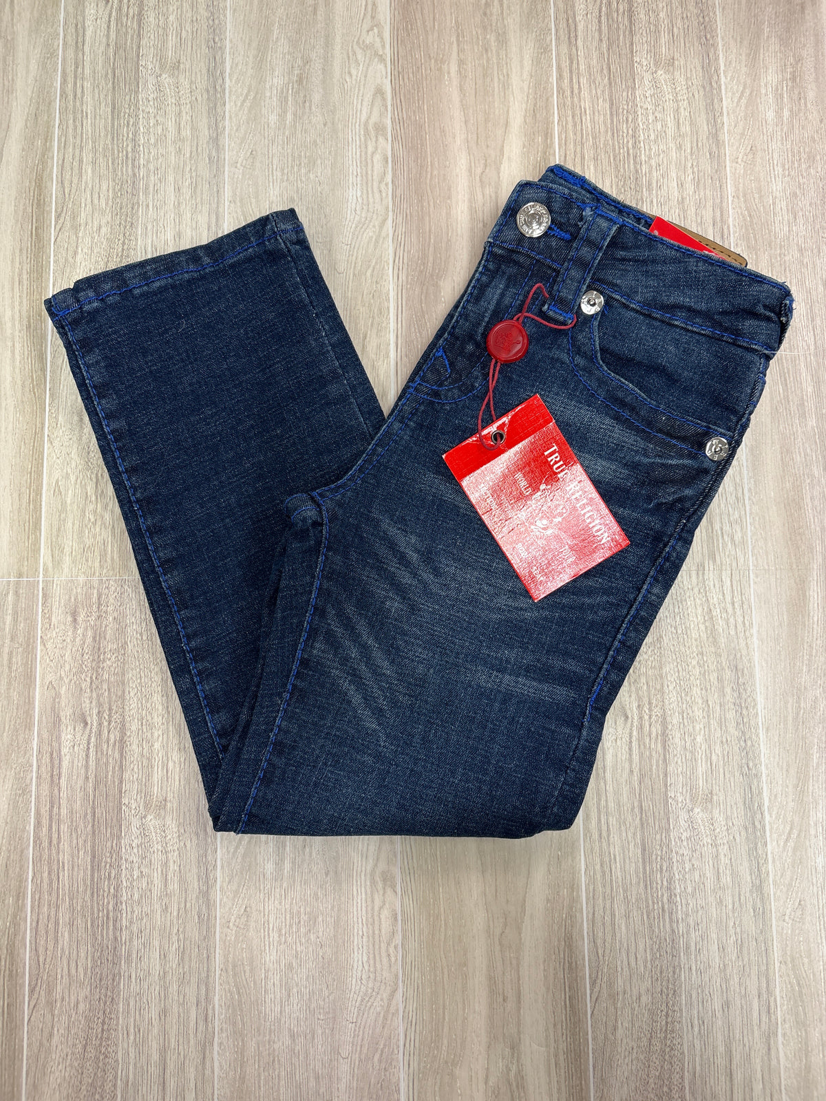 NWT 5 True Religion Dark Wash Straight Leg Denim