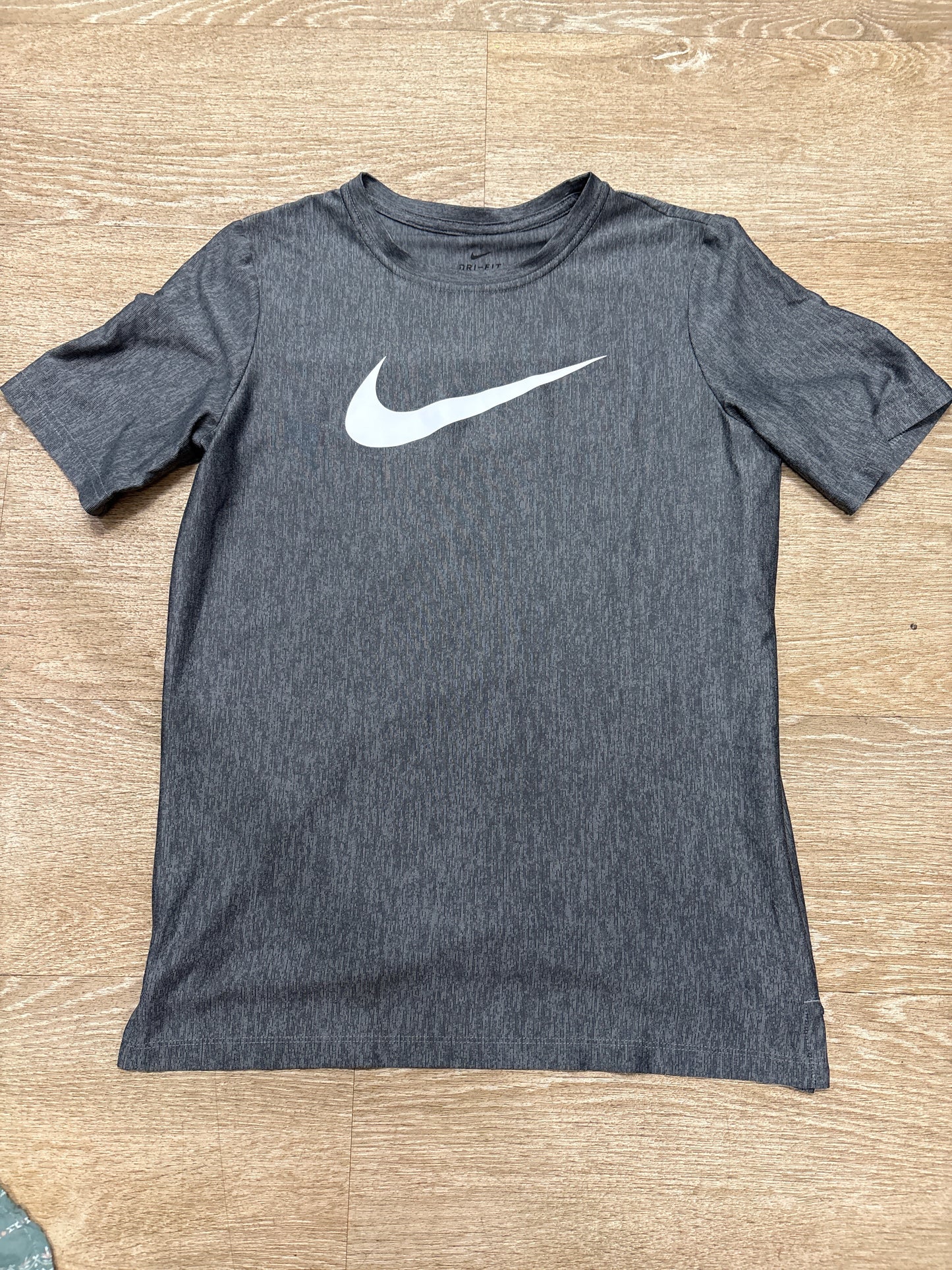 14/16 Nike Dri Fit Heathered Charcoal Athletic Shirt