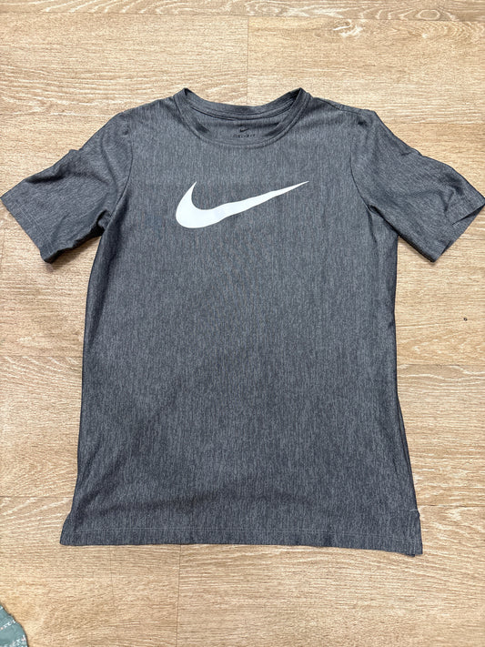 14/16 Nike Dri Fit Heathered Charcoal Athletic Shirt