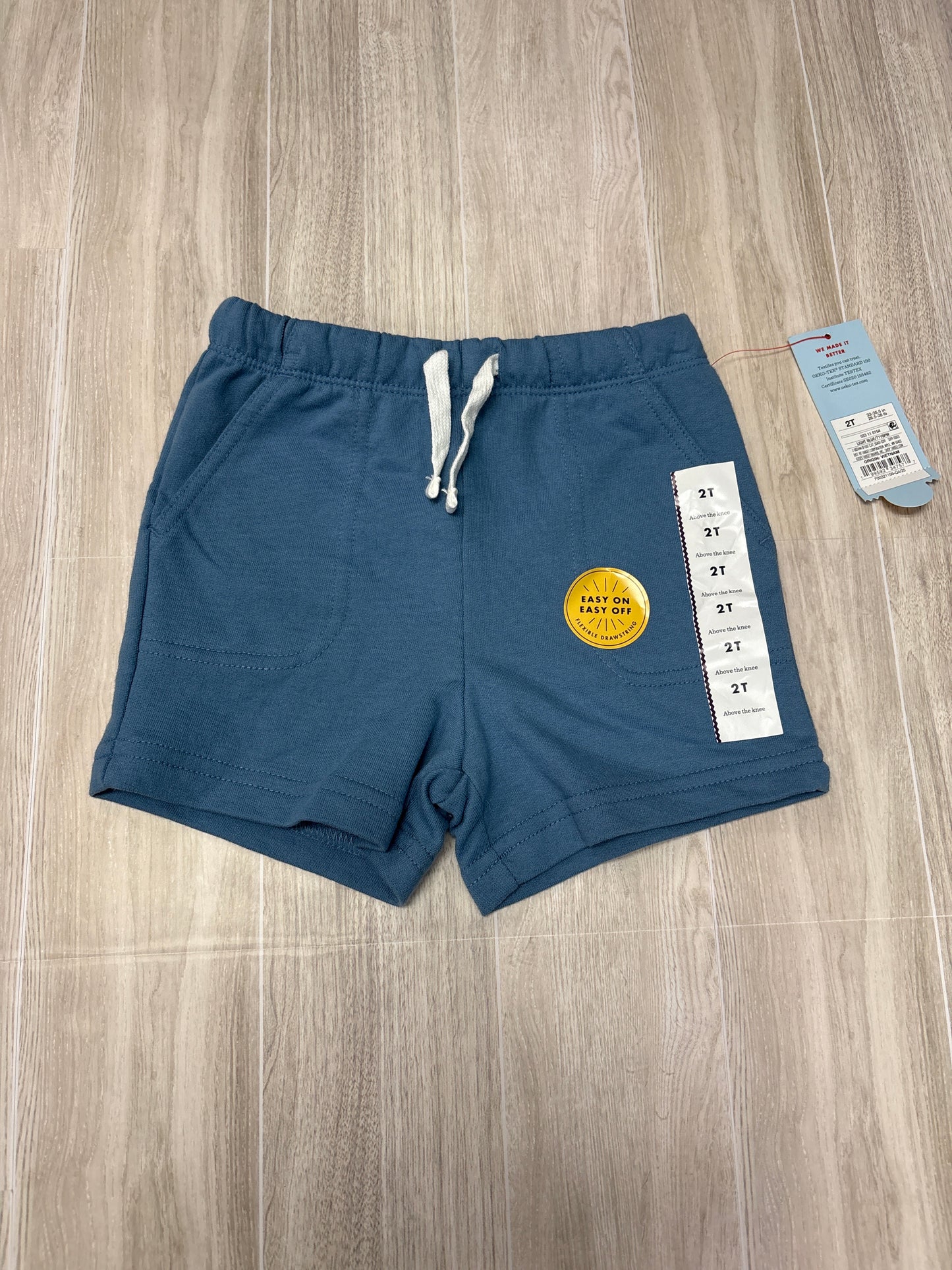 NWT 2T Dusty Blue Soft Shorts