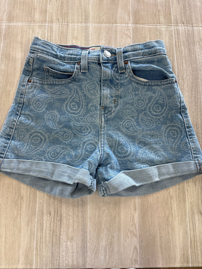 8 Levis Paisley Print Denim Shorts