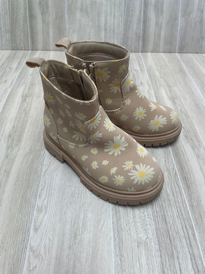 9c Tan Flower Boots