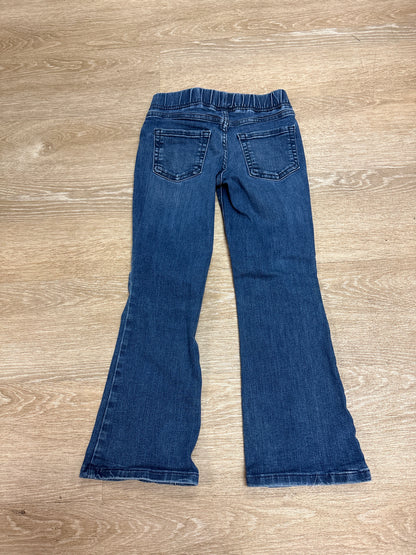 7 Medium Wash Flare Pull On Denim