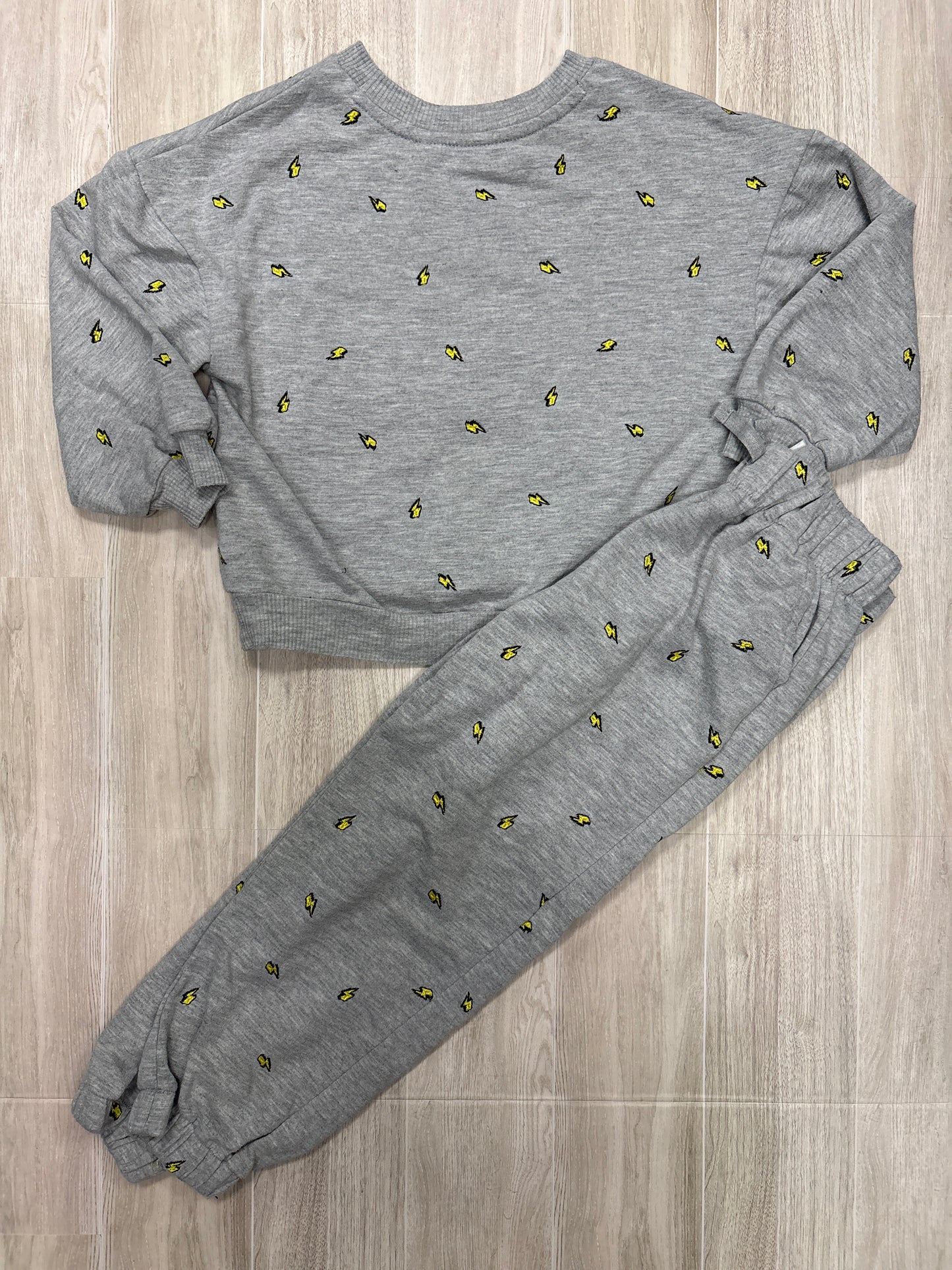 4T Liam & James Light Grey Bolt 2 Piece Lounge Set