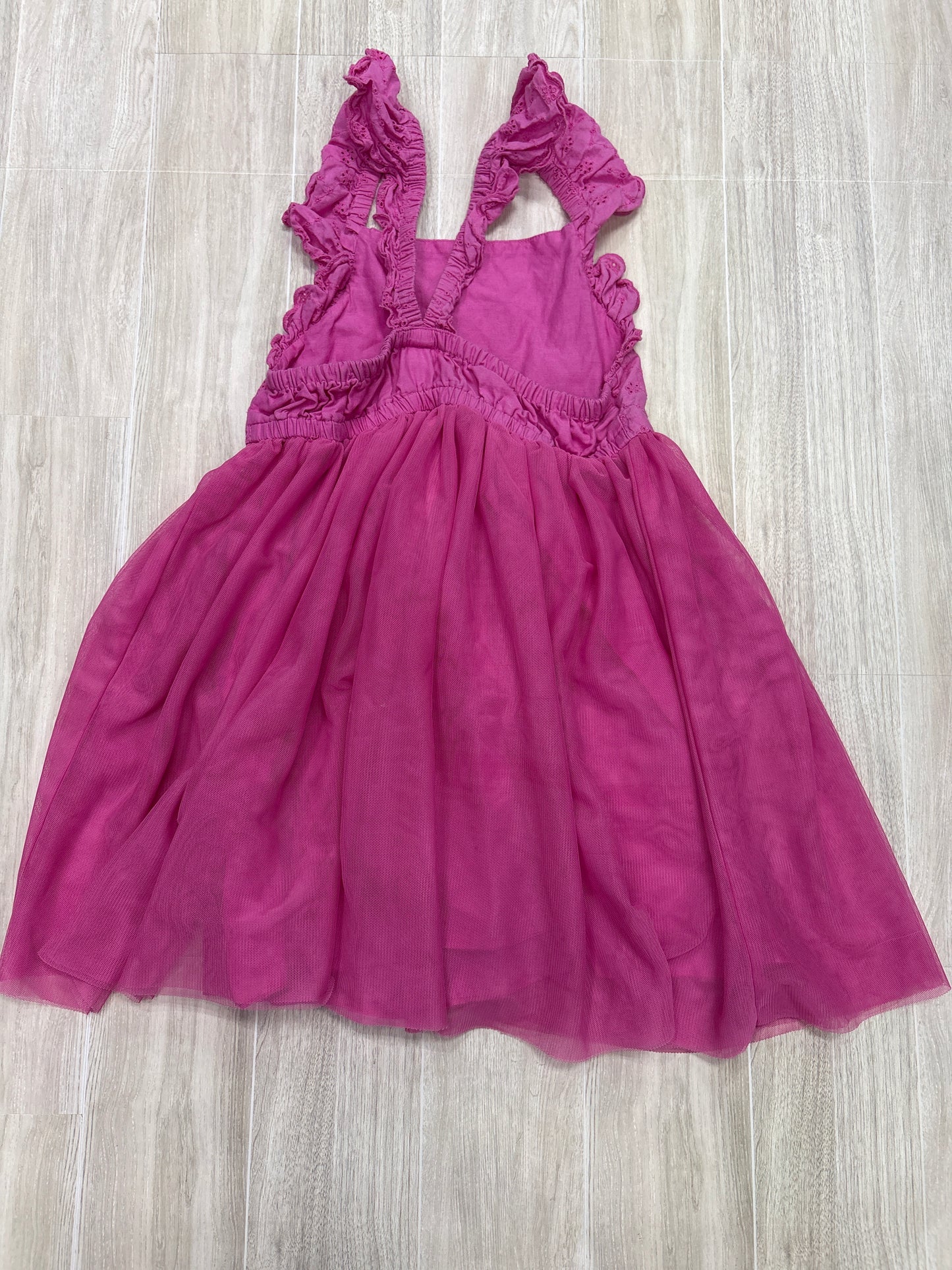 4/5 Pink Eyelet Twirl Tank Dress