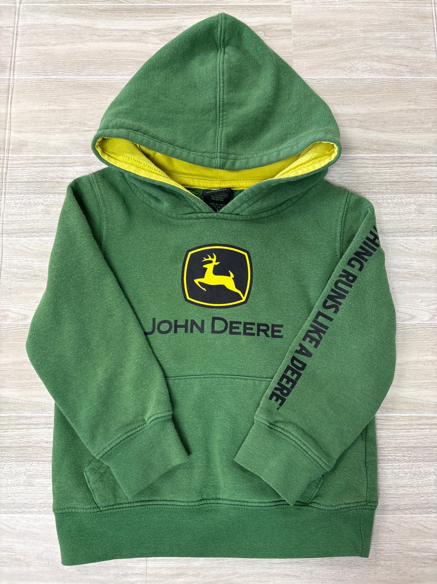 3T John Deere Green Graphic Hoodie