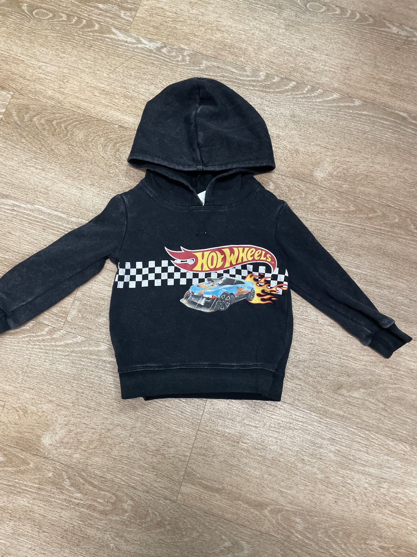 2T Hot Wheels Acid Wash Hoodie