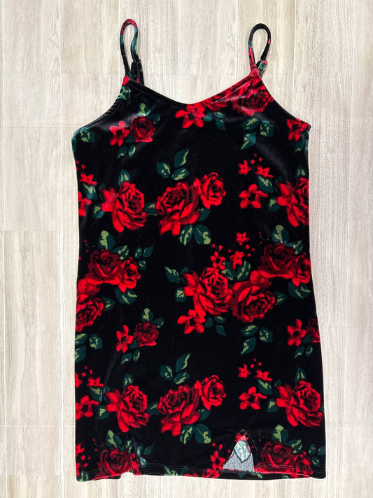 10/12 Velour Roses Tank Dress