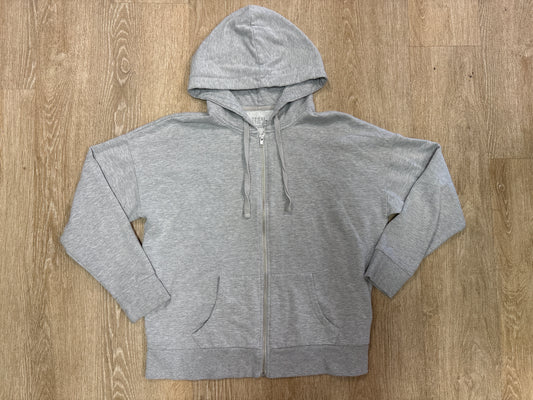 Womens XL Light Grey Zip Up Hoodie