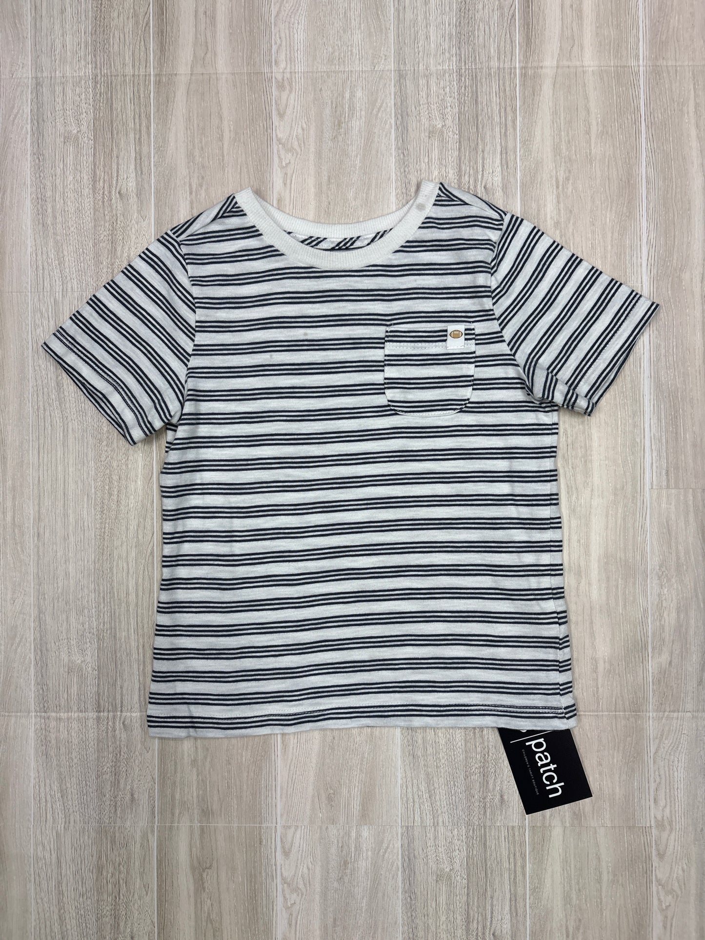 4T Striped Pocket Shirt with Football Tag