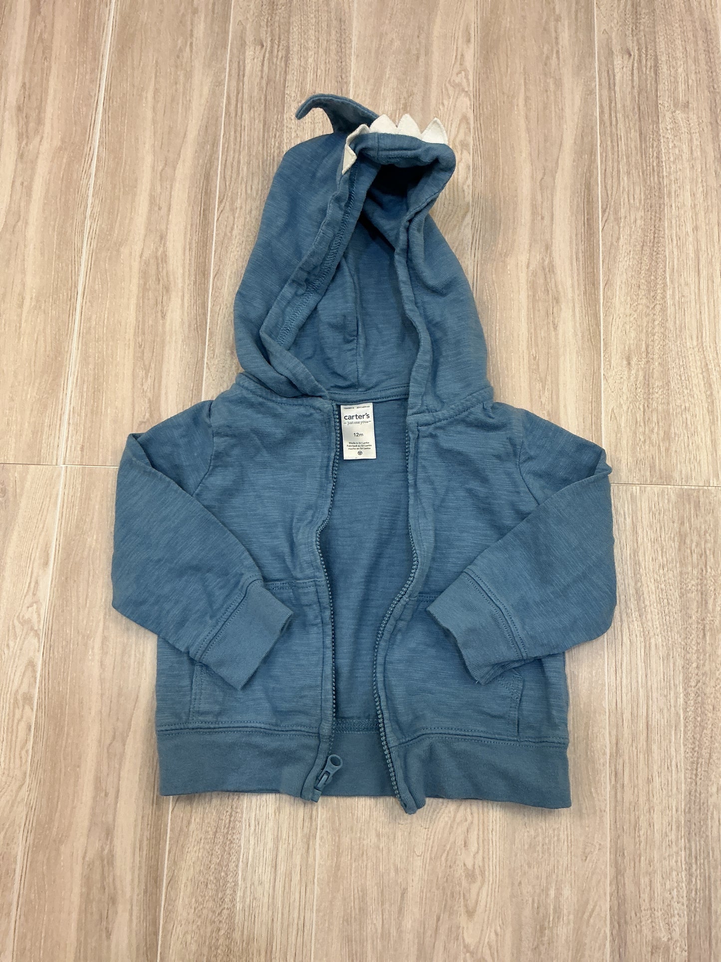 12m Dusty Blue Zip Up Hoodie