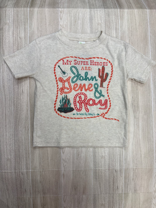 2T Cream John Gene & Roy Graphic Tee