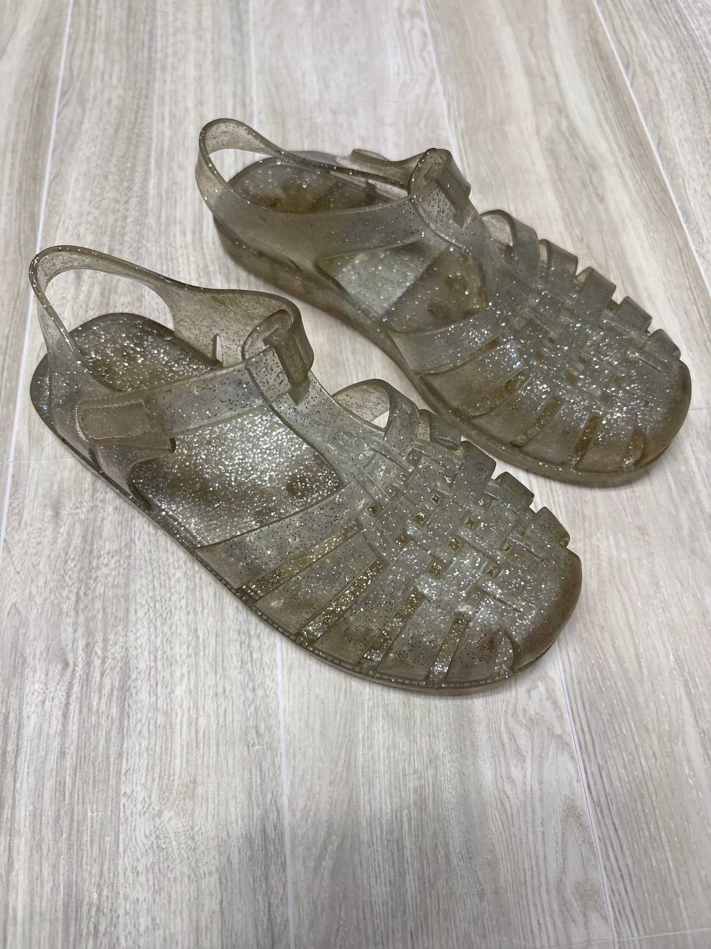 13c Glitter Jelly Sandals