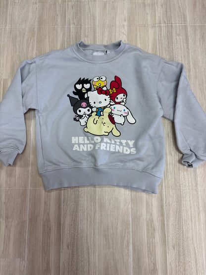 6/7 Zara Hello Kitty And Friends Crewneck