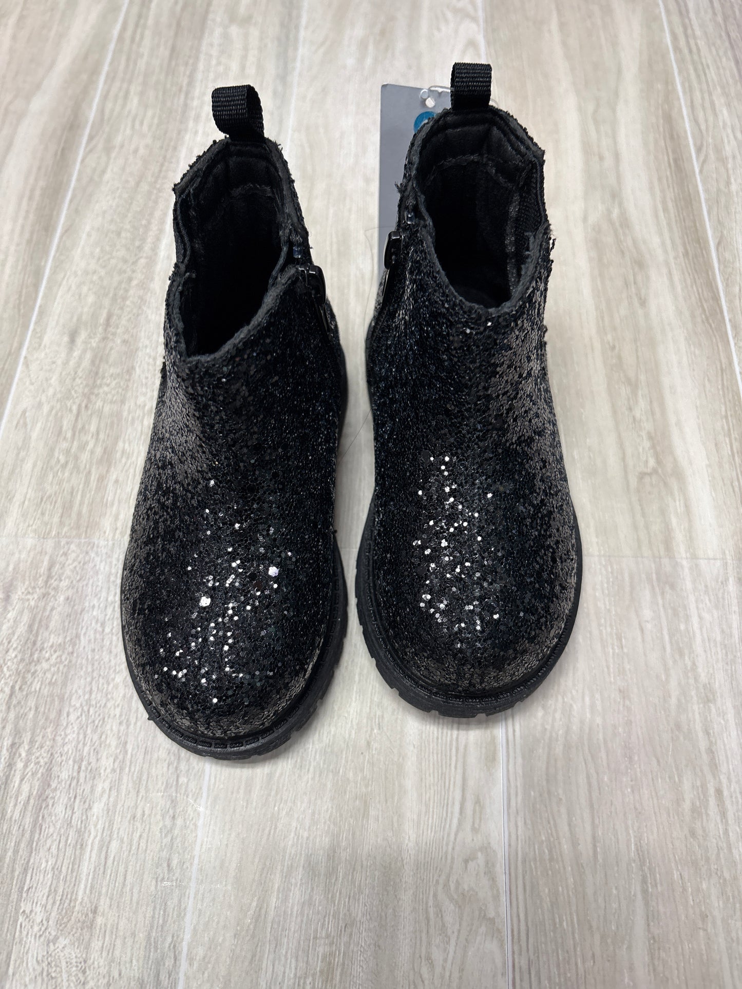 NWT 6m Black Sparkly Booties