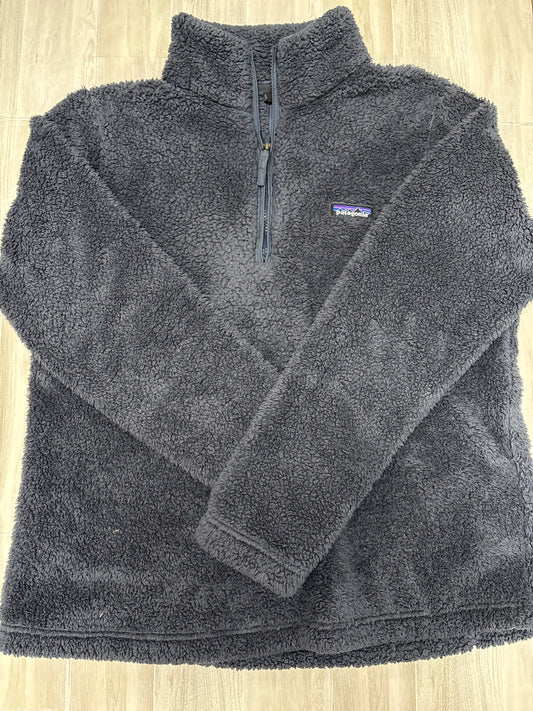 Womens XL Charcoal Grey Teddy Patagonia Quarter Zip