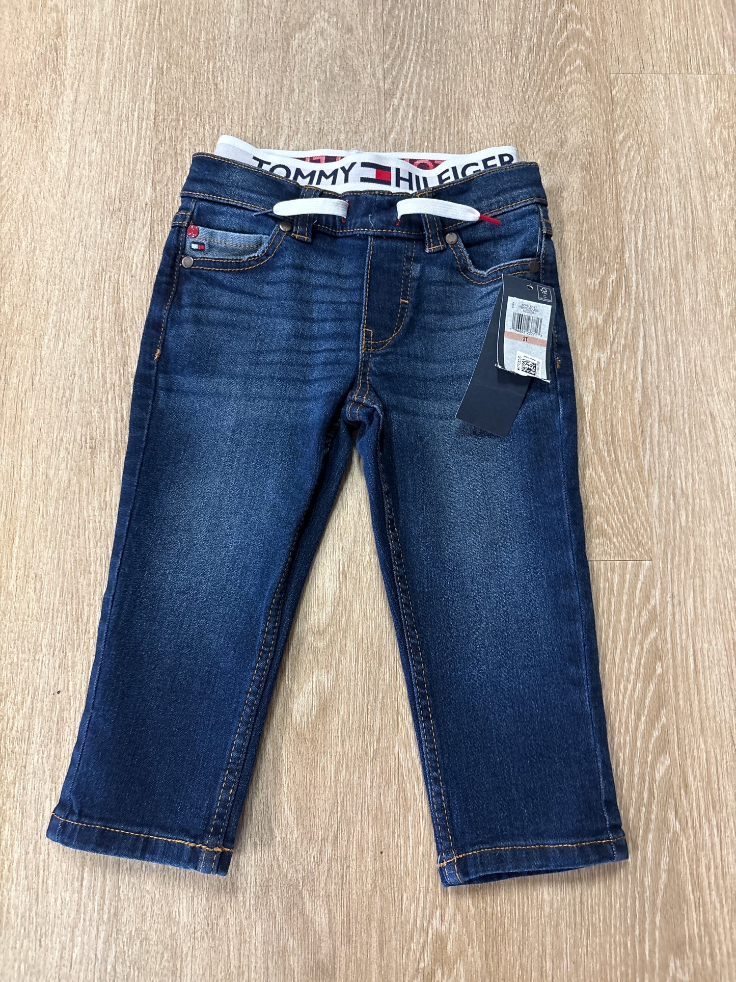 NWT 2T Tommy Hilfiger Denim Pants with Logo Waistband