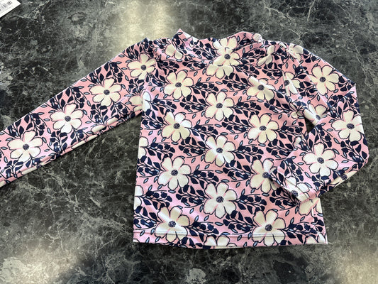 3T Pink/Navy Floral Swim Top