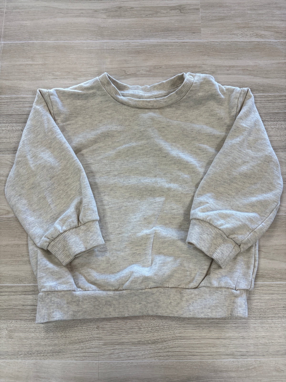 2T Heathered Cream Crewneck