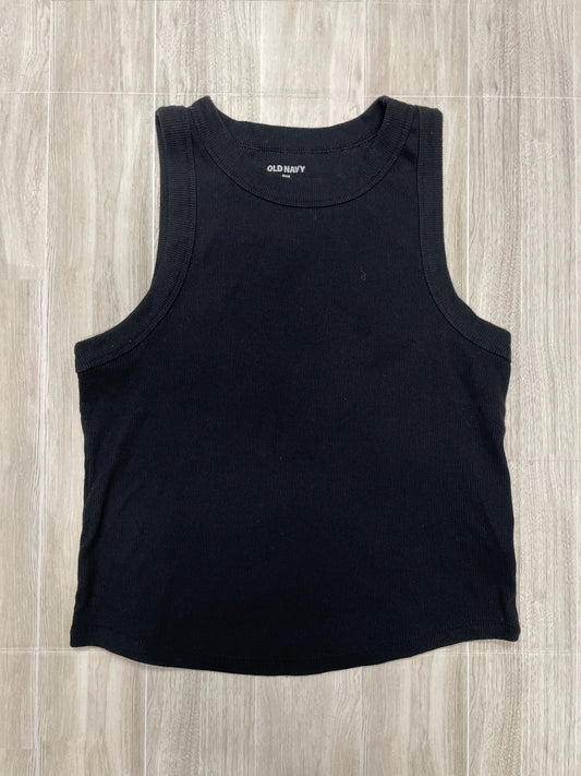Womens Large Black Ribbed Tank