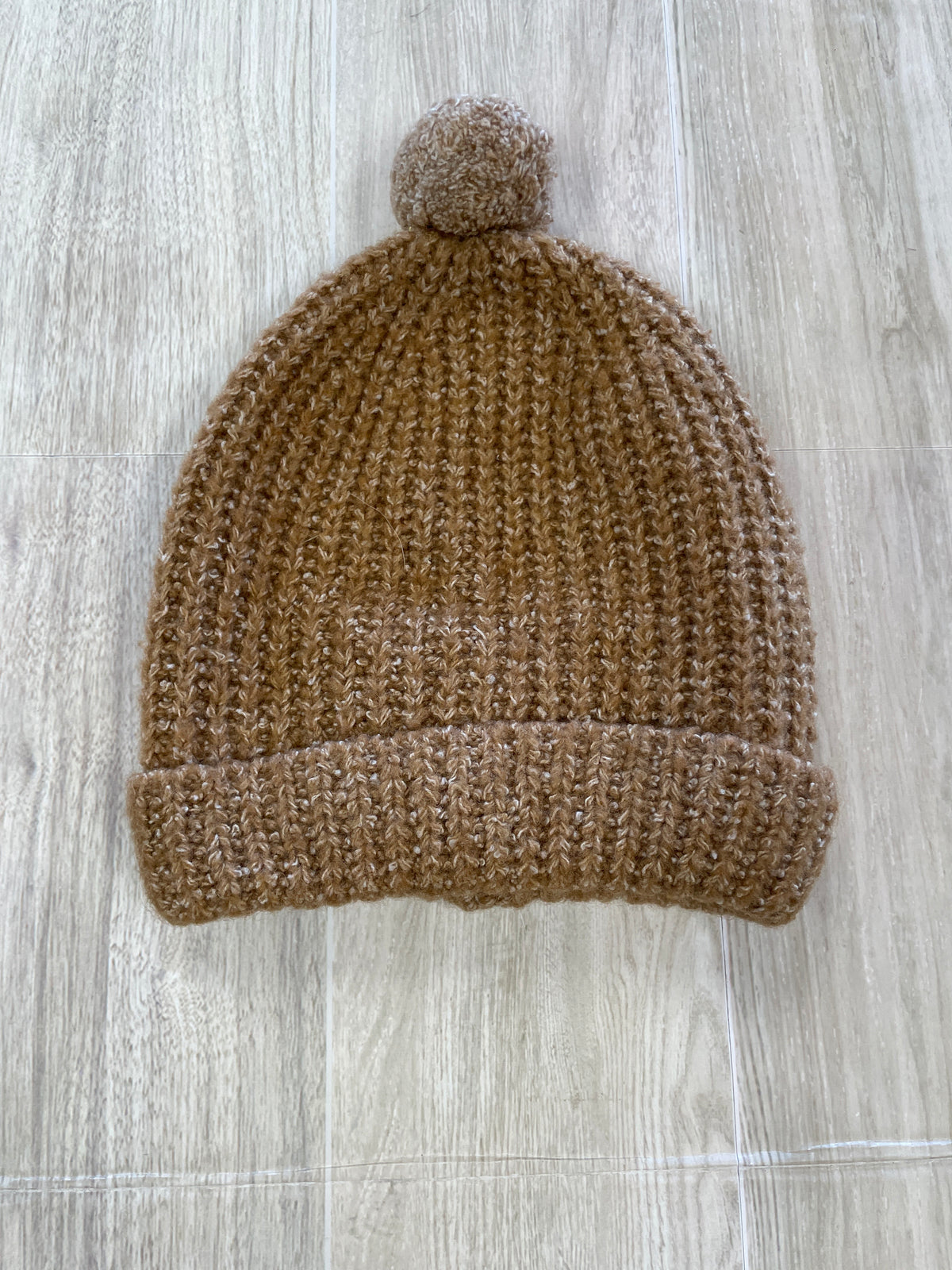 6-12m Zara Camel Knit Pom Beanie