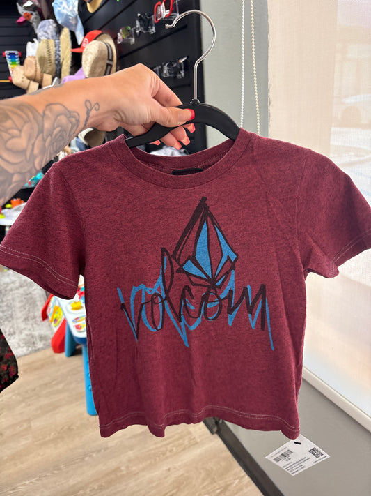 4T Volcom Heathered Red Graphic
