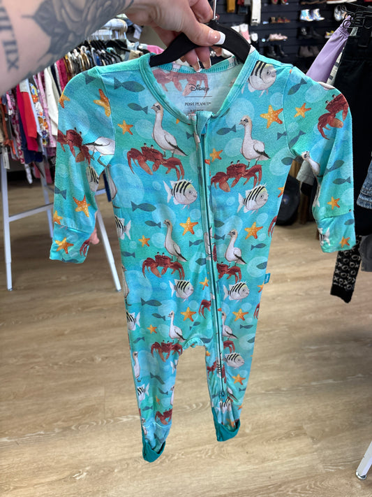 9-12m Posh Peanut Little Mermaid Pajama