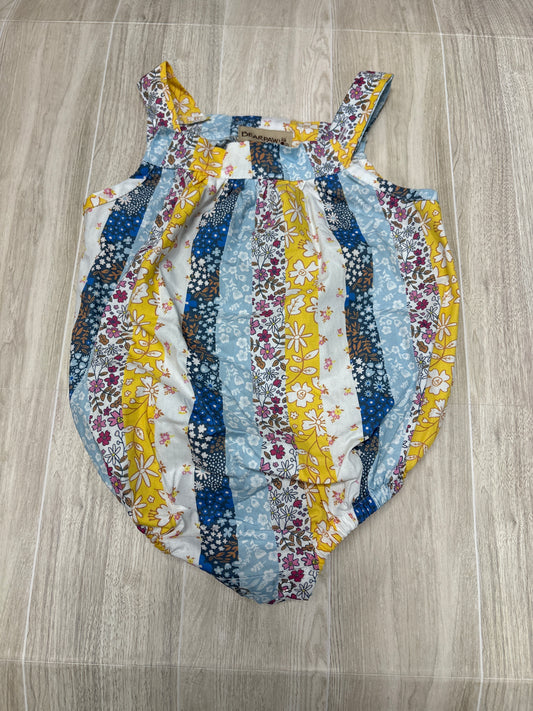 6-9m Bearpaw Printed Striped Romper