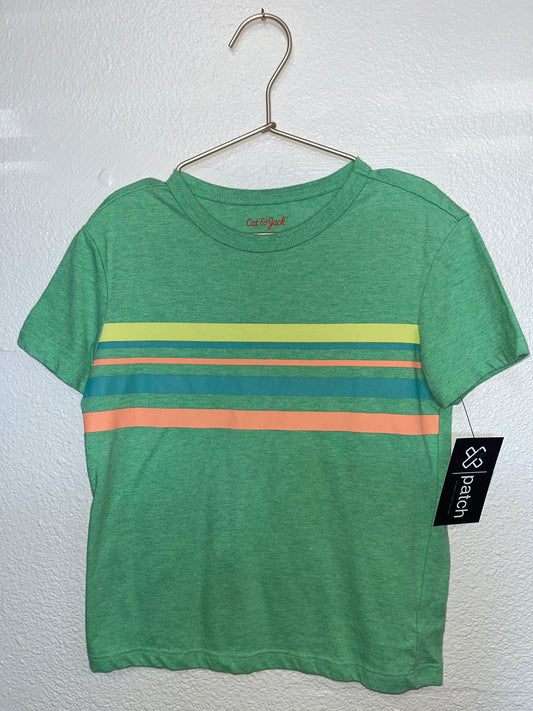 4/5 Green Striped Tee