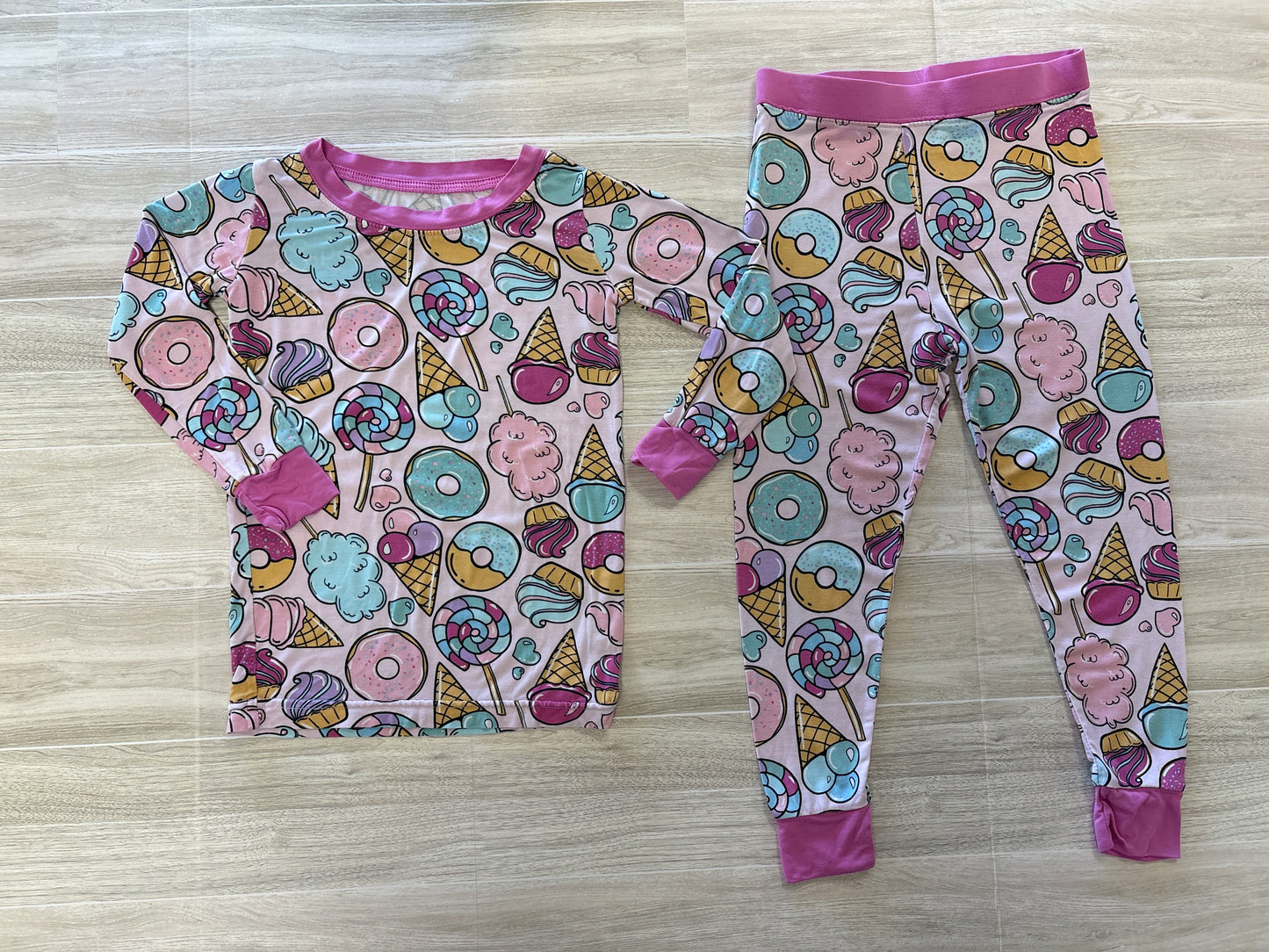 18-24m Little Sleepies Pink Treats Pajama Set