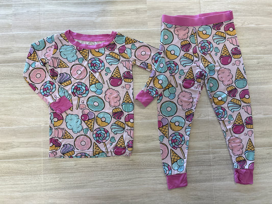 18-24m Little Sleepies Pink Sweet Treats Pajama Set