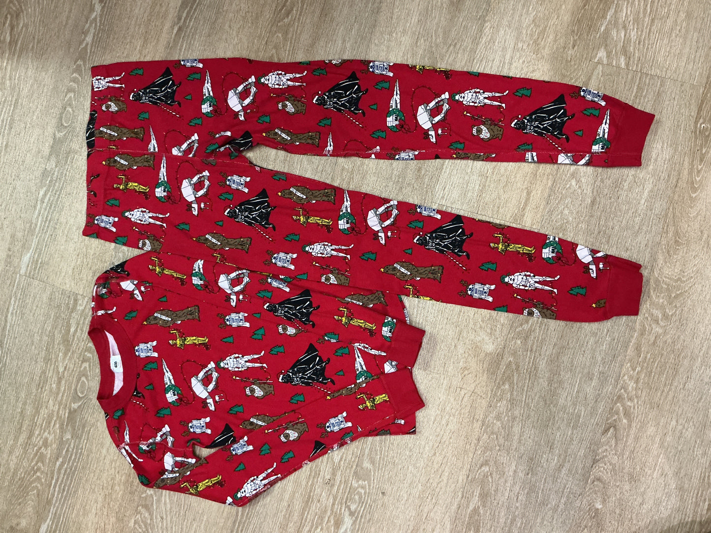 14/16 Hanna Andersson Star Wars Holiday 2 Piece Pajama Set
