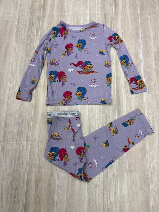 18-24m Bellabu Bear Shimmer Shine Purple 2 Piece Lounge Set