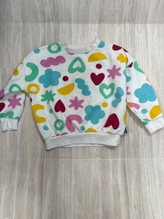 3T Colorful Shapes Crewneck - Blemish