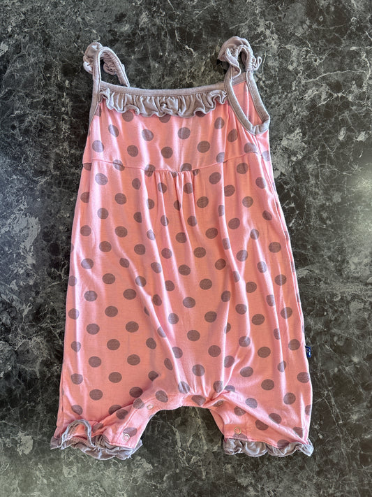 18-24m Kickee Pants Pink Polka Dot Tank Jumper